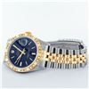 Image 5 : Rolex Mens 2 Tone 14K Black Index Pyramid Diamond Bezel Datejust Wristwatch