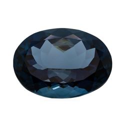 43.46 ct. Natural Oval Cut London Blue Topaz