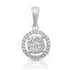Image 1 : 14K White Gold 0.25CTW Diamond Pendant Necklace, (SI3/H-I)