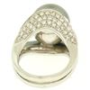 Image 4 : 14k White Gold Large 14.5mm Tahitian Pearl Solitaire Ring w/ 2.00 ctw Pave Diamo