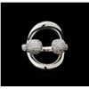 Image 2 : 0.89 ctw Diamond Ring - 14KT White Gold