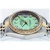 Image 3 : Rolex Ladies 2 Tone Yellow Gold Green VS Diamond Datejust Wristwatch