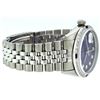 Image 3 : Rolex Mens Stainless Steel Blue Vignette Diamond & Sapphire Datejust Wristwatch