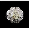 Image 2 : 3.65 ctw Diamond Ring - 18KT White Gold