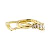 Image 4 : 0.65 ctw Diamond Ring & Wedding Band - 14KT Yellow Gold
