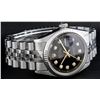 Image 5 : Rolex Mens Stainless Steel 36MM Black Diamond Datejust Wristwatch