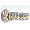 Image 6 : Rolex Ladies 2 Tone Yellow Gold Pink MOP Emerald & Ruby Datejust Wriswatch