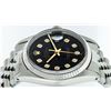 Image 5 : Rolex Mens Stainless Steel 36MM Black Diamond Datejust Wristwatch