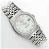 Image 3 : Rolex Mens Stainless Steel Mother Of Pearl Diamond 36MM Datejust Wristwatch With