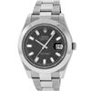 Image 2 : Rolex Mens SS 41MM Rhodium Baguette Diamond Datejust 2 Oyster Band Wristwatch Wi