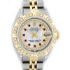 Image 1 : Rolex Ladies 2 Tone Yellow Gold MOP Ruby & Pyramid Diamond Datejust Wriswatch