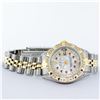 Image 4 : Rolex Ladies 2 Tone Yellow Gold MOP Ruby & Pyramid Diamond Datejust Wriswatch