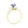 Image 4 : 1.39 ctw Sapphire and Diamond Ring - 14KT Yellow Gold