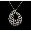 Image 1 : 2.70 ctw Diamond Pendant - 14KT White Gold
