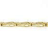 Image 6 : 14K Yellow Gold 2.25 ctw Baguette Round Diamond Split & Bezel Link Tennis Bracel