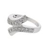 Image 1 : 0.48 CTW Diamond Ring 18K White Gold - REF-87M9F