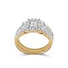 Image 1 : Princess Diamond Bridal Wedding Ring Band Set 1-1/2 Cttw 14kt Yellow Gold - REF-131R5X