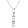 Image 1 : 0.50 CTW Diamond Necklace 14K White Gold - REF-45Y8X