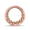 Image 1 : Womens Round Brown Diamond Graduated Circle Pendant 3/4 Cttw 10kt Rose Gold - REF-32R5X