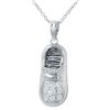 Image 1 : 0.15 CTW Diamond Necklace 14K White Gold - REF-32W2H