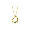 Image 1 : Genuine 0.25 ctw Peridot Necklace 14KT Yellow Gold - REF-29A2K