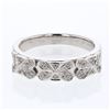 Image 1 : 0.13 CTW Diamond Band Ring 14K White Gold - REF-35X2R