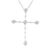 Image 1 : 0.38 CTW Diamond Necklace 14K White Gold - REF-47Y2X