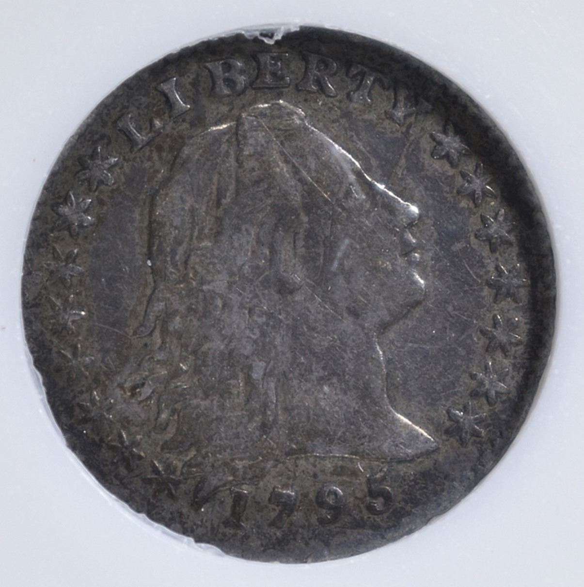1795 flowing hair half dime
