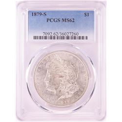 1879-S $1 Morgan Silver Dollar Coin PCGS MS62