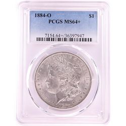 1884-O $1 Morgan Silver Dollar Coin PCGS MS64+