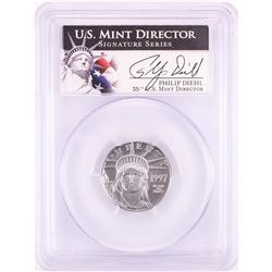 1997-W $25 Proof American Platinum Eagle Coin PCGS PR69DCAM Mint Director Signature