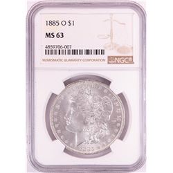 1885-O $1 Morgan Silver Dollar Coin NGC MS63