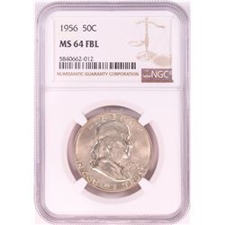 1956 Franklin Half Dollar Coin NGC MS64FBL