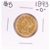 Image 1 : 1893-O $5 Liberty Head Half Eagle Gold Coin