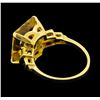 Image 3 : 14KT Yellow Gold Ladies 8.00 ctw Citrine Ring