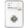 Image 1 : 1940 Proof Mercury Dime Coin NGC PF66