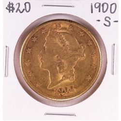 1900-S $20 Liberty Head Double Eagle Gold Coin