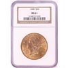 Image 1 : 1900 $20 Liberty Head Double Eagle Gold Coin NGC MS61