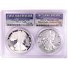 Image 1 : 1986-S & 2016-W $1 Proof American Silver Eagle Coin Set PCGS PR69DCAM