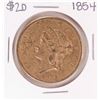 Image 1 : 1854 Type 1 $20 Liberty Head Double Eagle Gold Coin