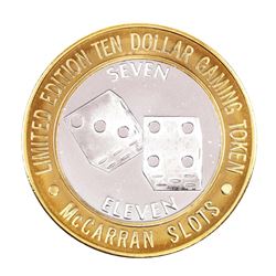 .999 Silver McCarran International Airport Las Vegas, NV $10 Limited Casino Token
