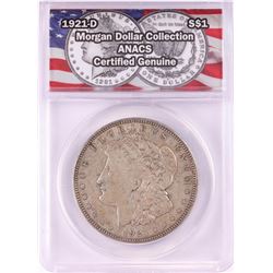1921-D $1 Morgan Silver Dollar Coin ANACS Genuine