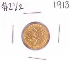 1913 $2 1/2 Indian Head Quarter Eagle Gold Coin