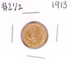 Image 1 : 1913 $2 1/2 Indian Head Quarter Eagle Gold Coin
