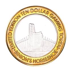 .999 Silver Binions Horseshoe Las Vegas, NV $10 Casino Limited Edition Gaming Token
