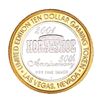 Image 2 : .999 Silver Binions Horseshoe Las Vegas, NV $10 Casino Limited Edition Gaming Token
