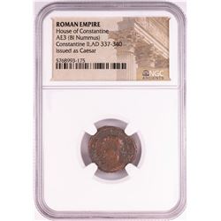 Constantine II, AD 337-340 BI Nummus Ancient Roman Empire Coin NGC Certified