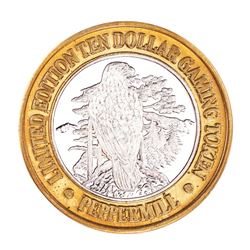 .999 Fine Silver Peppermill Reno, Nevada $10 Limited Edition Gaming Token