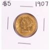Image 1 : 1907 $5 Liberty Head Half Eagle Gold Coin