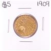 Image 1 : 1909 $5 Liberty Head Half Eagle Gold Coin
